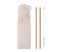 Pajita bambú cepillo funda - Imagen 1