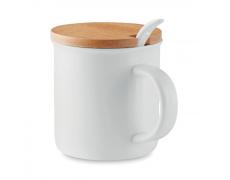 Taza de porcelana con tapa - Imagen 1