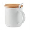 Taza de porcelana con tapa - Imagen 1