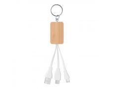 Llavero con carcasa de bambú - Imagen 1