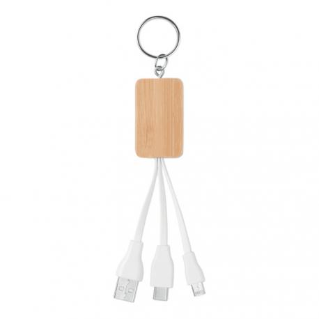 Llavero con carcasa de bambú - Imagen 1