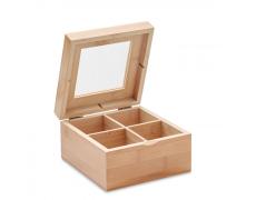 Caja de té de bambú - Imagen 1