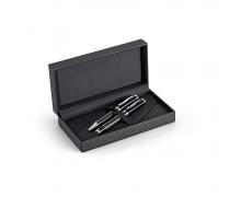 CHESS. Juego de roller y bolígrafo en metal y fibra de carbono