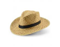 JEAN POLI. Sombrero de paja natural