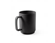 MIGHTY. Taza de cerámica con cuerpo cilíndrico