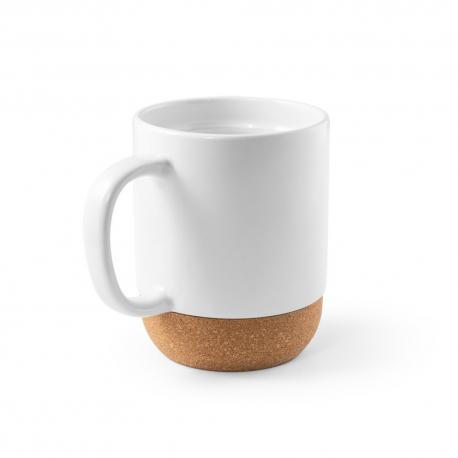 RORY SUB. Taza de cerámica con base de corcho 410 mL
